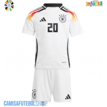 Camisa de time de futebol Alemanha Benjamin Henrichs #20 Replicas 1º Equipamento Infantil Europeu 2024 Manga Curta (+ Calças curtas)